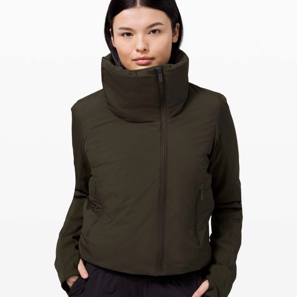 lululemon athletica Olive Green Puffer Jacket